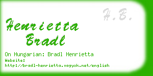 henrietta bradl business card
